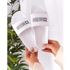 Chinelos femininos Big Star HH274A035 branco 1