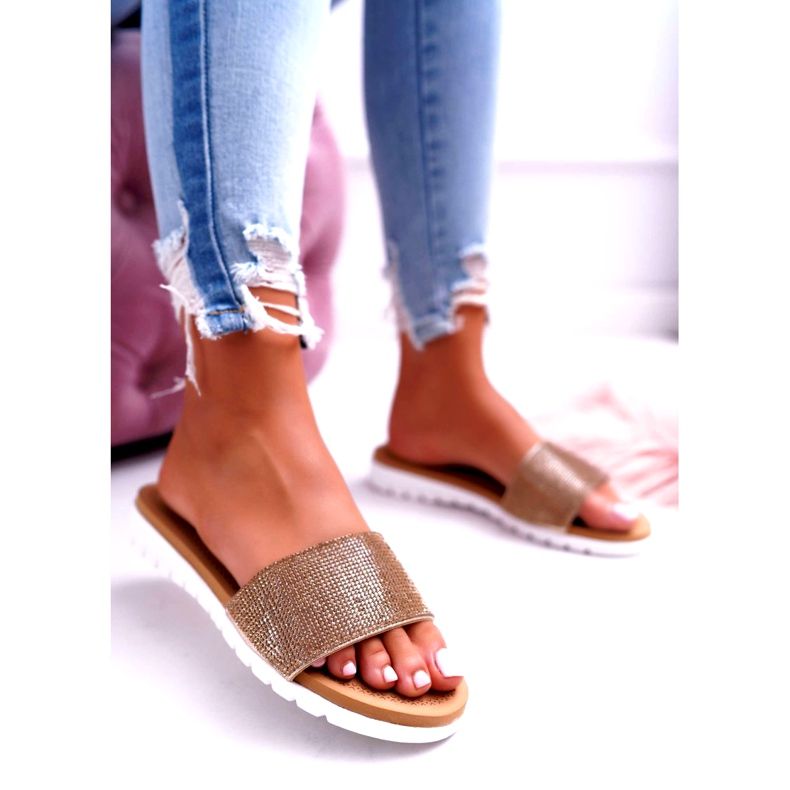 Lantejoulas de lantejoulas douradas femininas Lu Boo dourado 2