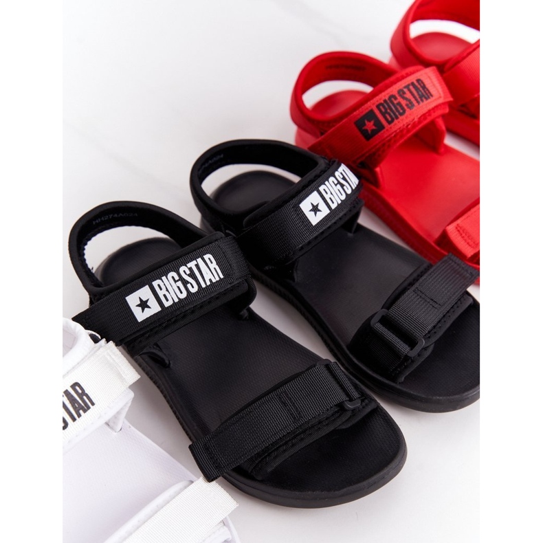 Sandálias esportivas femininas Big Star HH274A024 pretas preto 2