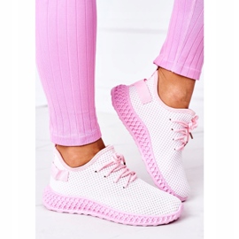 PS1 Sapatos esportivos femininos slip-on rosa claro fugir 1