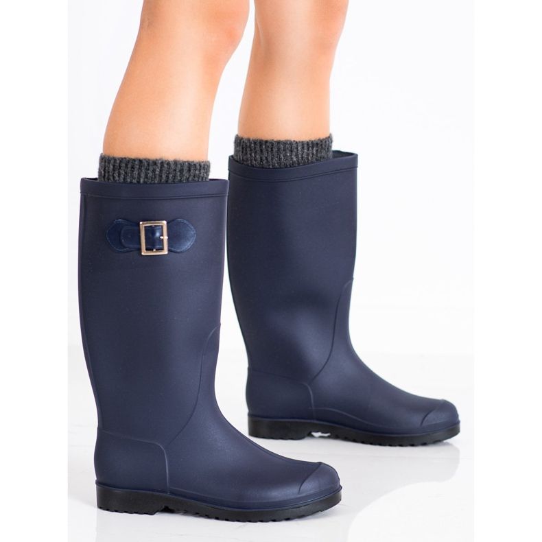 SHELOVET Galochas altas de borracha azul marinho azul 1