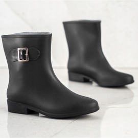 SHELOVET Galochas de borracha com fivela preto 2