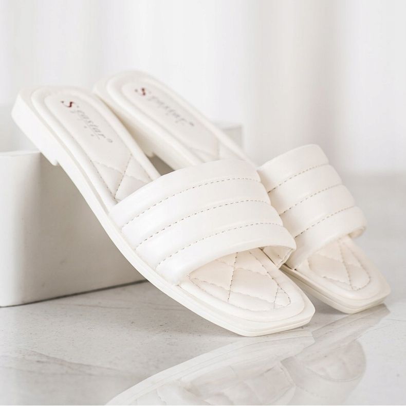 Seastar Chinelos casuais confortáveis branco 2