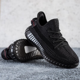 SHELOVET Tênis têxteis na plataforma preto 1