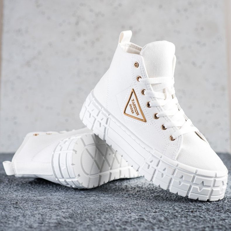 Goodin Tênis de alta moda branco 1