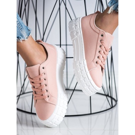 Goodin Tênis de sapatos rosa da moda 3