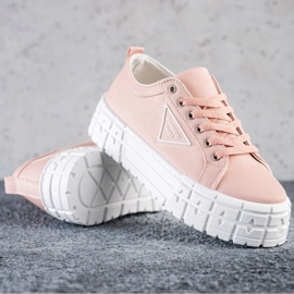 Goodin Tênis de sapatos rosa da moda 1
