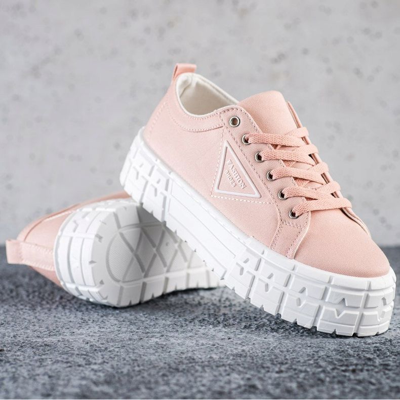 Goodin Tênis de sapatos rosa da moda 1