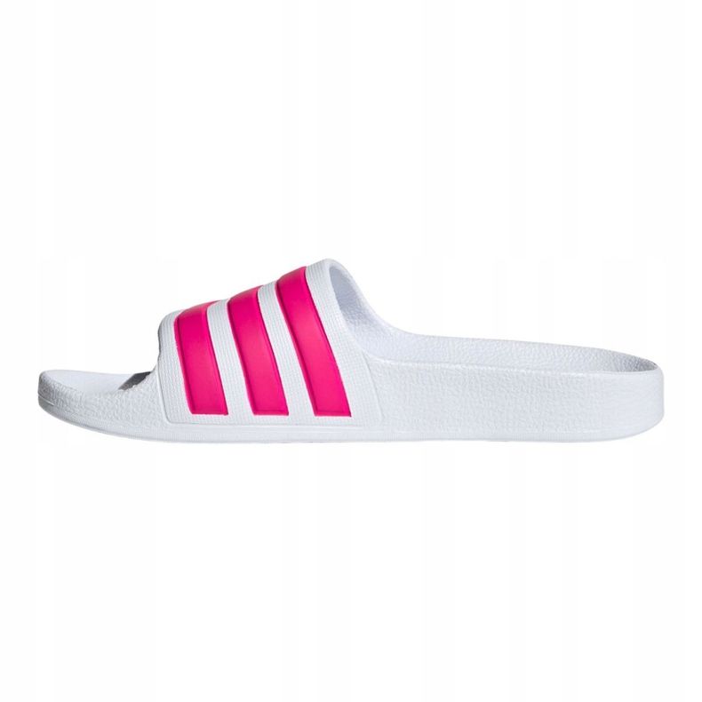 Chinelos Adidas Adilette Aqua Jr EF1748 branco rosa 1