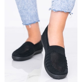 Tênis com orifícios pretos profundos Slip On 1 Tênis com orifícios pretos profundos Slip On 1