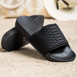 SHELOVET Chinelos têxteis pretos 1