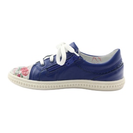 Sapatos de menina flores Bartek 15524 branco roxo azul rosa verde 2