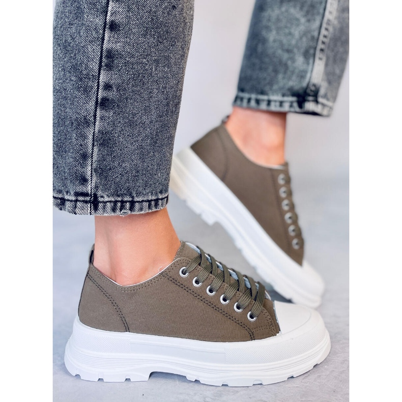 Tênis femininos verdes LA122 Green 2