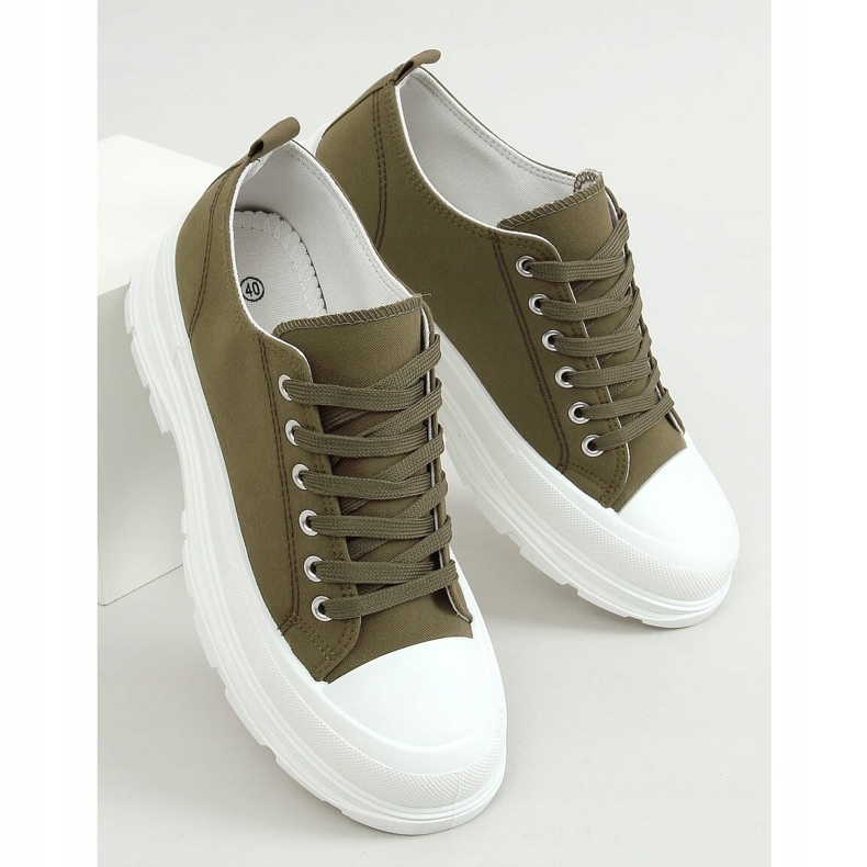 Tênis femininos verdes LA122 Green 1