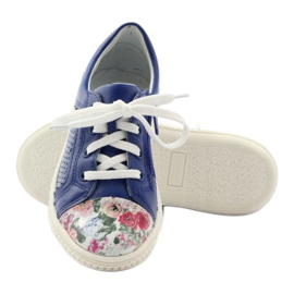 Sapatos de menina flores Bartek 15524 azul 3 Sapatos de menina flores Bartek 15524 azul 3