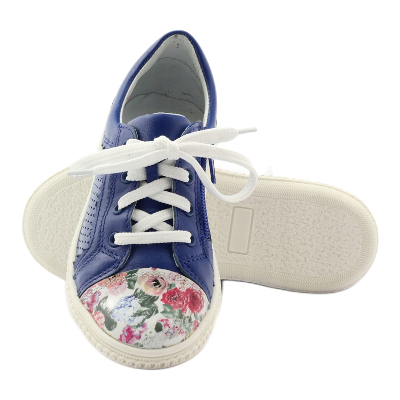 Sapatos de menina flores Bartek 15524 azul 3 Sapatos de menina flores Bartek 15524 azul 3