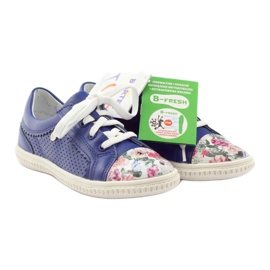 Sapatos de menina flores Bartek 15524 azul 4 Sapatos de menina flores Bartek 15524 azul 4