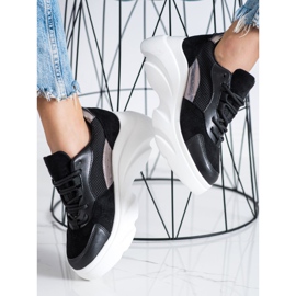 Seastar Tênis pretos na plataforma 2