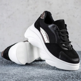 Seastar Tênis pretos na plataforma 1