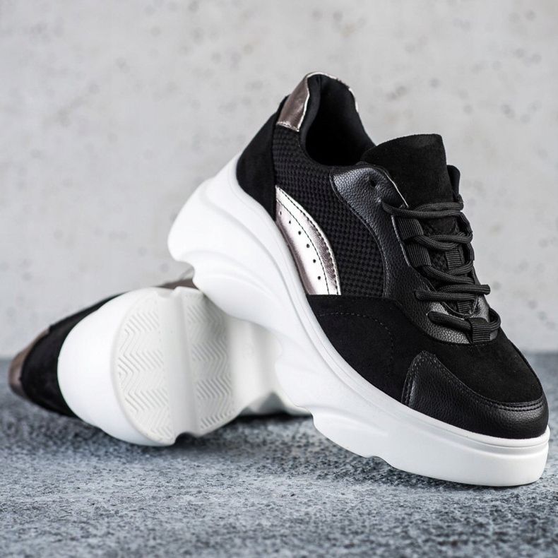 Seastar Tênis pretos na plataforma 1