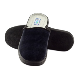 Chinelos de sapatos de saúde masculinos Befado 125M010 chinelos azul marinho 4