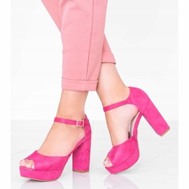 Sandálias rosa na plataforma Swing 1