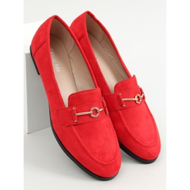 Mocassins femininos vermelhos GQ01 Vermelho 1