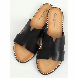 Chinelos femininos pretos SL1525 pretos 1