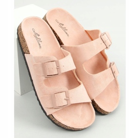 Chinelos de cortiça rosa MS10005 Nude 1