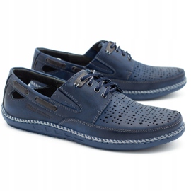 Polbut Sapatos masculinos, mocassins abertos J69L azul marinho 1
