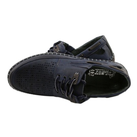 Polbut Sapatos masculinos, mocassins abertos J69L azul marinho 6