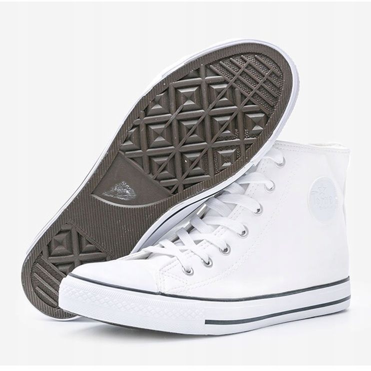 Tênis femininos de tornozelo branco Savannah 1