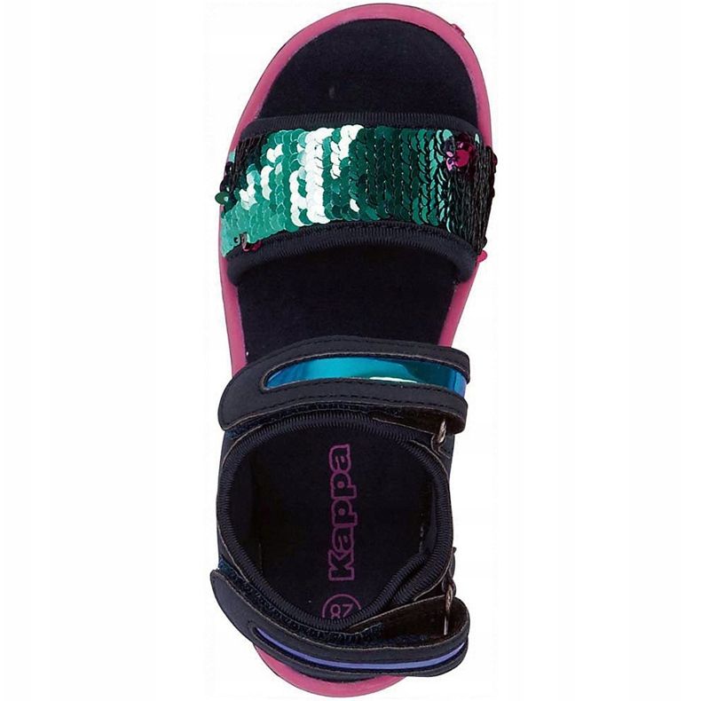 Sandálias para criança Calçado Kappa Seaqueen K Infantil azul marinho-rosa 260767K 6722 azul-marinho 1