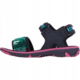Sandálias para criança Calçado Kappa Seaqueen K Infantil azul marinho-rosa 260767K 6722 azul-marinho 2