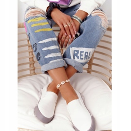 Tênis feminino slip-on Big Star HH274007 branco 5