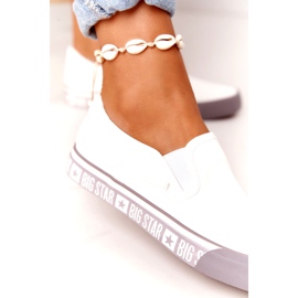 Tênis feminino slip-on Big Star HH274007 branco 4