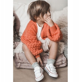 Tênis baixo infantil com velcro Big Star HH374095 branco 2