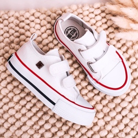Tênis baixo infantil com velcro Big Star HH374095 branco 6