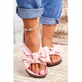 PS1 Chinelos femininos com laços Wendy CK02P rosa 2 PS1 Chinelos femininos com laços Wendy CK02P rosa 2