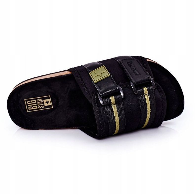 Chinelos com perfil masculino Big Star HH174058 Preto 1