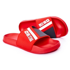 Chinelos masculinos Big Star HH174835 vermelhos 1