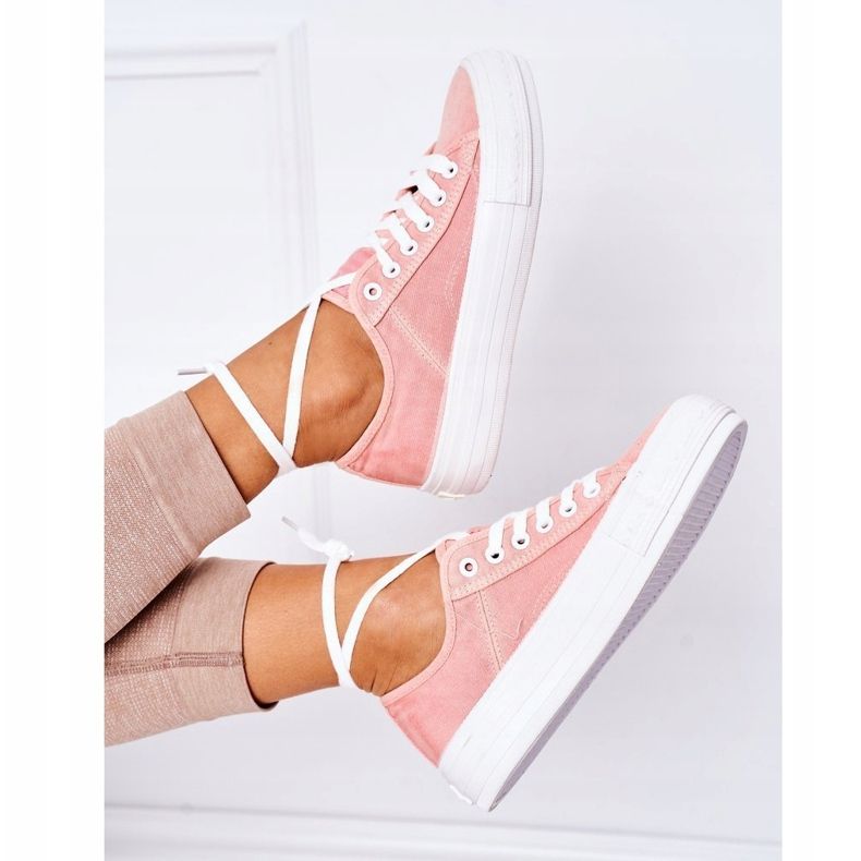 Tênis feminino Lee Cooper LCW-21-31-0125L Coral rosa 1