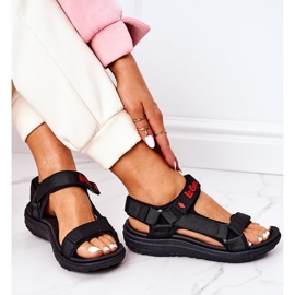 Sandálias esportivas femininas Lee Cooper LCW-21-34-0211L pretas preto 2