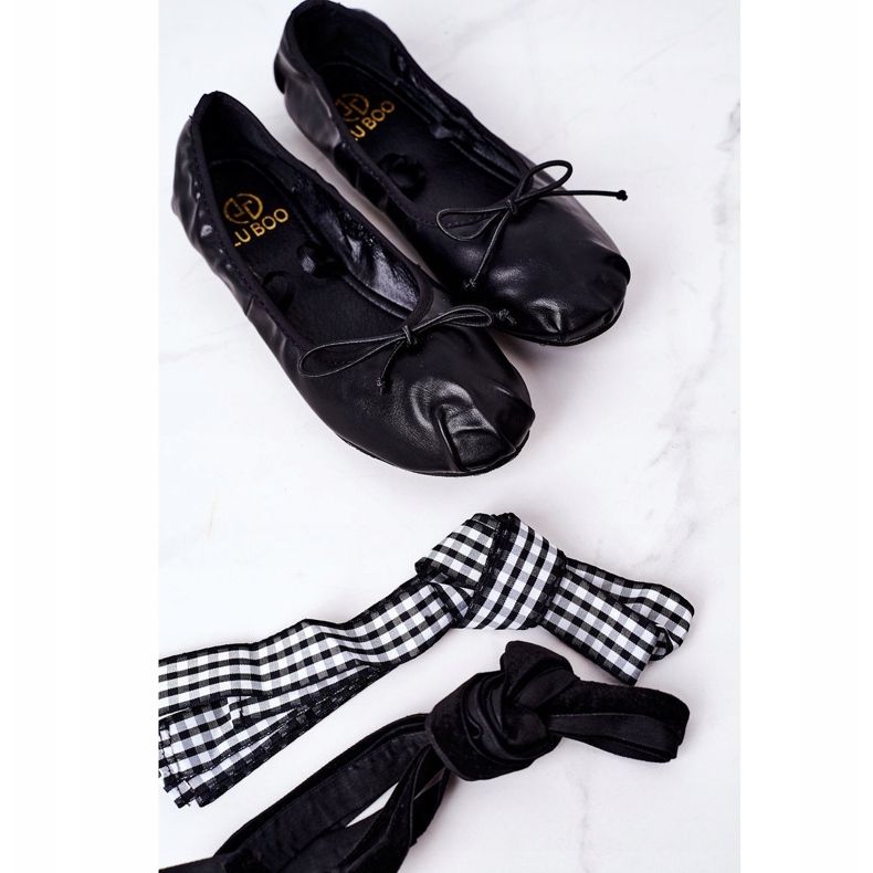 Black Lu Boo Tied Ballerinas preto 2