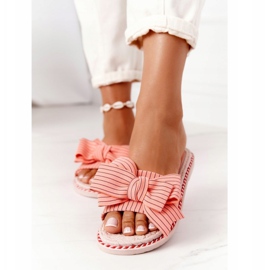 PS1 Chinelos de borracha com laço rosa Gabriell 2 PS1 Chinelos de borracha com laço rosa Gabriell 2