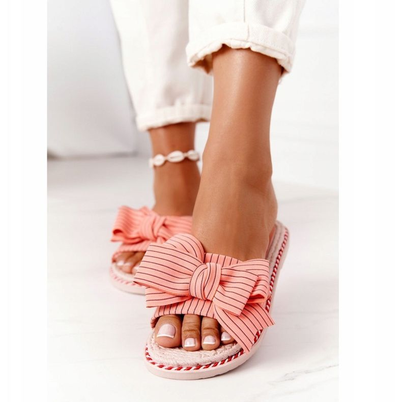 PS1 Chinelos de borracha com laço rosa Gabriell 2 PS1 Chinelos de borracha com laço rosa Gabriell 2