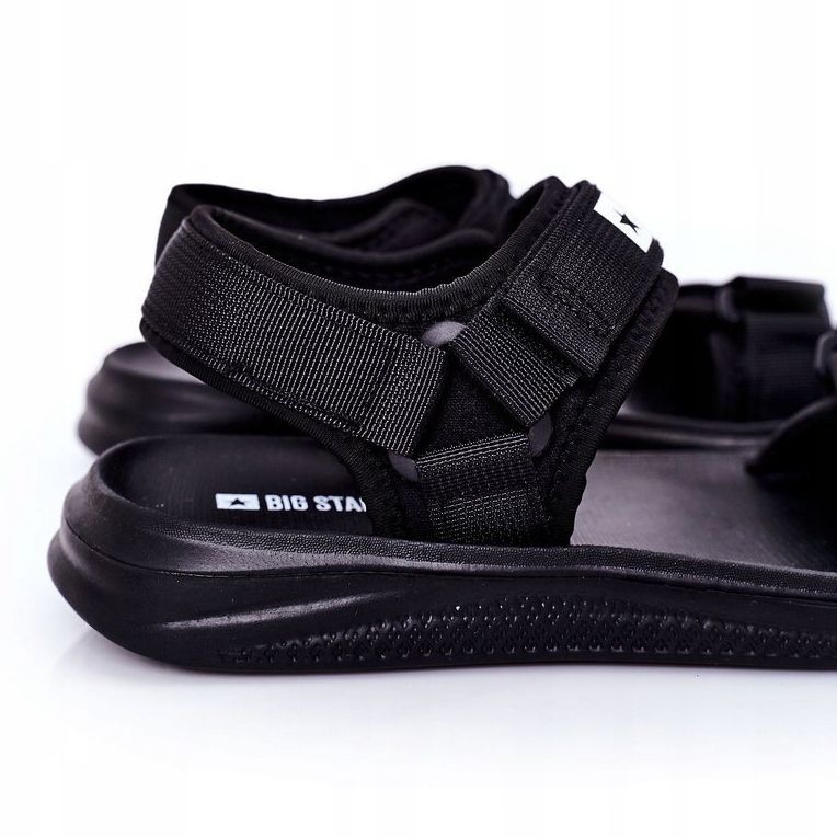Sandálias esportivas masculinas Big Star HH174842 pretas preto 1