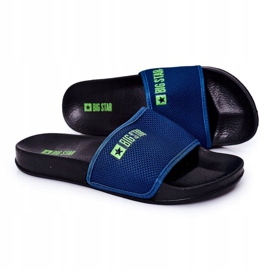 Chinelos masculinos Big Star DD174708 azul marinho 1