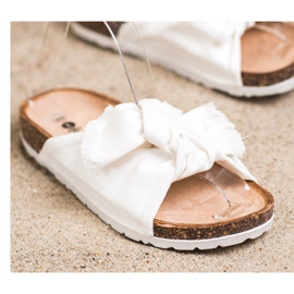 Forever Folie Chinelos têxteis confortáveis branco 2