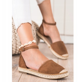 Kayla Alpercatas marrons com fivela castanho 1 Kayla Alpercatas marrons com fivela castanho 1